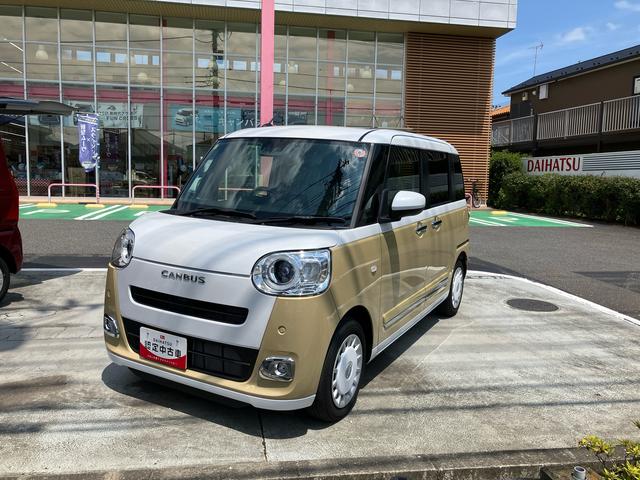 ムーヴキャンバスストライプスＧターボ保証　新車保証・まごころ保証　１年間・走行距離無制限付き（東京都）の中古車