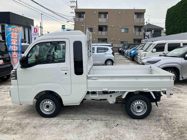 ハイゼットトラックジャンボエクストラ　届け出済み未使用車保証　新車保証・まごころ保証　１年間・走行距離無制限付き・９インチディスプレイオーディオ装備・ＬＥＤヘッドライト装備・ＬＥＤフォグランプ装備（東京都）の中古車
