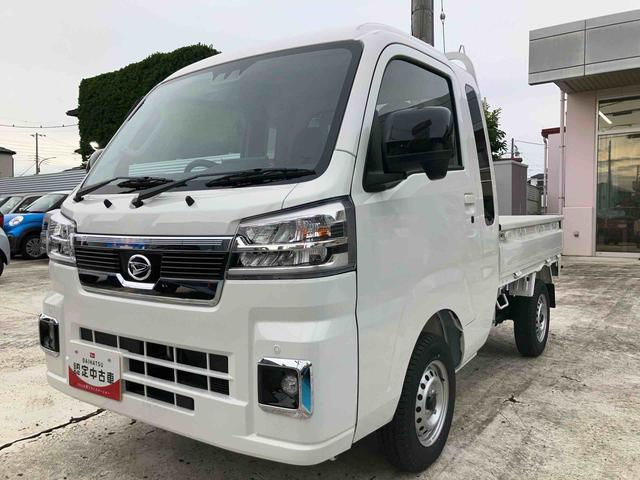 ハイゼットトラックジャンボエクストラ　届け出済み未使用車保証　新車保証・まごころ保証　１年間・走行距離無制限付き・９インチディスプレイオーディオ装備・ＬＥＤヘッドライト装備・ＬＥＤフォグランプ装備（東京都）の中古車