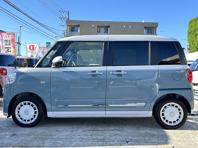ムーヴキャンバスストライプスＧターボ　メモリーナビ　ドラレコ　ＥＴＣ保証　新車保証・まごころ保証　１年間・走行距離無制限付き・７インチナビ・バックカメラ・ドラレコ・ＥＴＣ装備・ＬＥＤヘッドライト装備・スマートアシスト装備（東京都）の中古車
