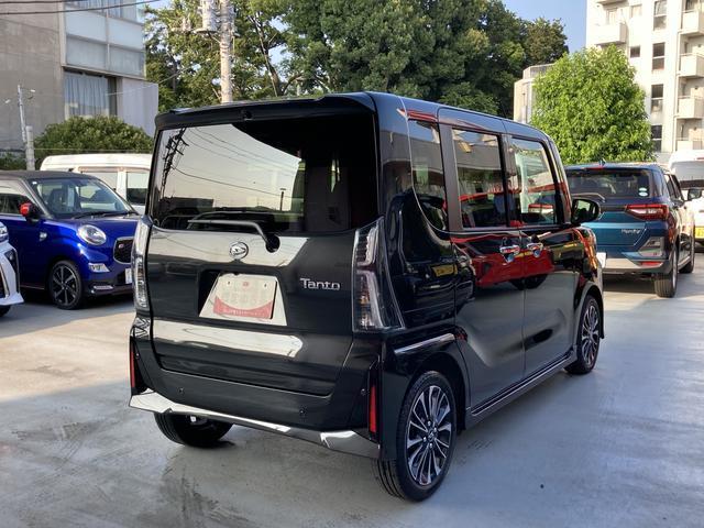 タントカスタムＲＳ　パノラマモニター・キーフリー付保証　新車保証・まごころ保証　１年間・走行距離無制限付き（東京都）の中古車