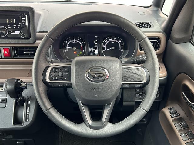 ムーヴキャンバスセオリーＧ　ＣＤチューナー・パノラマモニター付保証　新車保証・まごころ保証　１年間・走行距離無制限付き　前後ソナー　全方位モニター　衝突軽減ブレーキ　電動格納式ミラー　ＬＥＤヘッド　シートヒーター　両側オートスライドドア　禁煙　キーフリー（東京都）の中古車