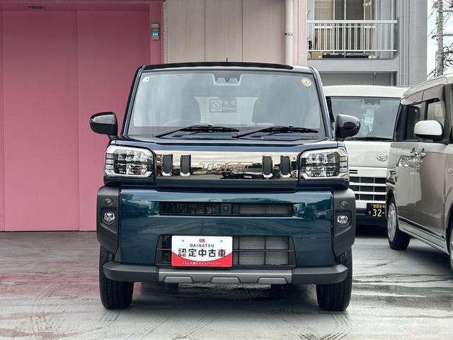 タフトＧ　ダーククロムベンチャー　ＣＤチューナー・パノラマカメラ付保証　新車保証・まごころ保証　１年間・走行距離無制限付き　１オ−ナ−　アダプティブクルコン　オートマチックハイビーム　ＬＥＤライト　レーンキープアシスト　アイドリングＳ　電格ミラー　シートヒーター付き（東京都）の中古車