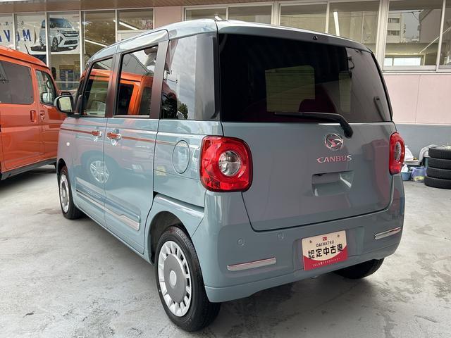 ムーヴキャンバスセオリーＧ　ナビ・ドラレコ・ＥＴＣ・パノラマモニター付保証　新車保証・まごころ保証　１年間・走行距離無制限付き　ブルートゥース　ナビＴＶ　全方位モニター　ＳＤナビ　衝突軽減ブレーキ　電動格納式ミラー　ＥＴＣ　ドラレコ　ＬＥＤヘッド　ワンオーナー　禁煙（東京都）の中古車