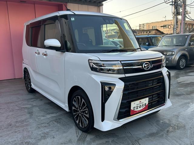 タントカスタムRS 大画面ナビ・ドラレコ・ETC・パノラマモニター保証 1年間・距離無制限付き レーダーブレーキ 両PSD USB入力 Bluetooth対応 車線逸脱防止 Dレコ シートヒータ ETC車載器 キーフリーキー メモリーナビゲーション 360°モニター(東京都)の中古車