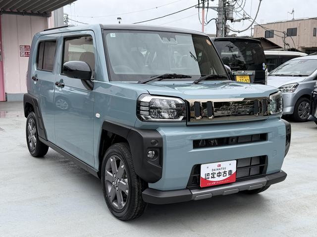 タフトGターボ ダーククロムベンチャー パノラマモニター付保証 新車保証・まごころ保証 1年間・走行距離無制限付き 追従クルコン 誤発進抑制機能 パノラマモニター対応 安全ボディ 禁煙 シートヒータ イモビライザ ワンオーナ 車線逸脱警報装置 オートライト(東京都)の中古車