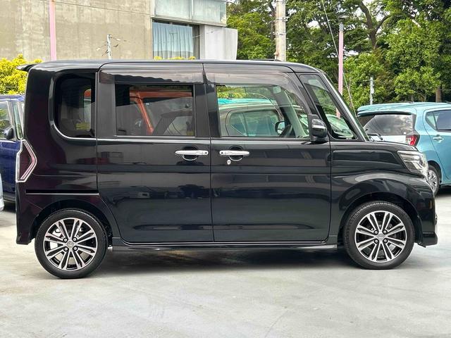 タントカスタムＲＳ　トップエディションＳＡII　ナビ・ＥＴＣ付保証　まごころ保証　１年間・走行距離無制限付き　禁煙　両側オートスライドドア　ターボ車　格納ミラー　バックモニター　地デジＴＶ　ＥＴＣ車載器　ＴＶナビ　オートライト　キーフリーシステム　ＳＤナビ（東京都）の中古車