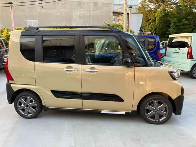タントファンクロスターボリミテッド　届け出済み未使用車保証　新車保証・まごころ保証　１年間・走行距離無制限付き　衝突回避ブレーキ　イモビライザー　ＬＥＤライト　レーダークルーズ　シートヒーター　キーフリー　オートライト　バックカメラ　両側電動スライドドア（東京都）の中古車