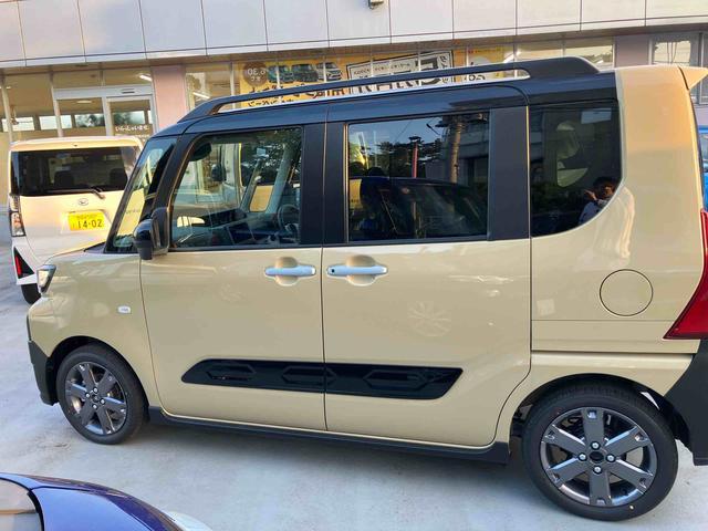 タントファンクロスターボリミテッド　届け出済み未使用車保証　新車保証・まごころ保証　１年間・走行距離無制限付き　衝突回避ブレーキ　イモビライザー　ＬＥＤライト　レーダークルーズ　シートヒーター　キーフリー　オートライト　バックカメラ　両側電動スライドドア（東京都）の中古車