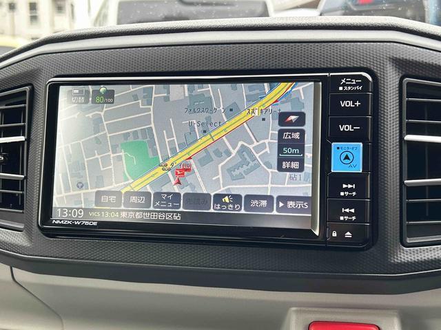 ミライースＸ　ＳＡIII　ナビ・ドラレコ前後・バックカメラ付保証　新車保証・まごころ保証　１年間・走行距離無制限付き・７インチナビ・バックカメラ・ドラレコ装備・ＬＥＤヘッドライト装備・スマートアシスト装備（東京都）の中古車