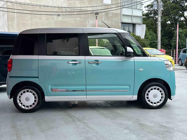 ムーヴキャンバスストライプスＧ　７インチナビ・パノラマカメラ・ドラレコ装備保証　新車保証・まごころ保証　１年間・走行距離無制限付き・７インチナビ・パノラマカメラ・ドライブレコーダー装備・ＬＥＤヘッドライト装備・シートヒーター装備（東京都）の中古車