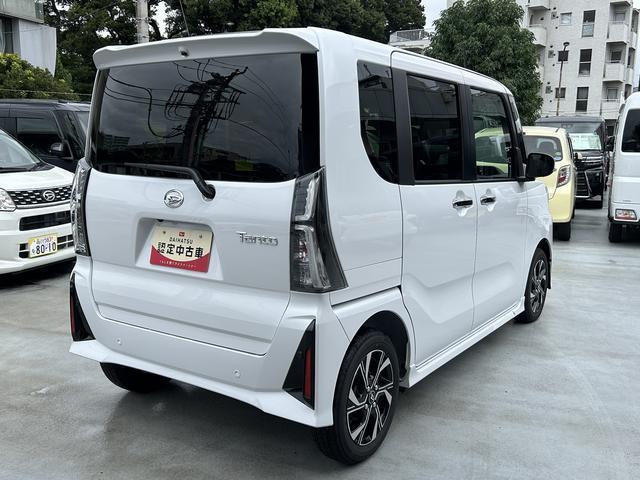 タントカスタムＸリミテッド　ナビ・ＥＴＣ・パノラマモニター付保証　新車保証・まごころ保証　１年間・走行距離無制限付き・７インチナビ・パノラマカメラ・ドラレコ・ＥＴＣ装備・ＬＥＤヘッドライト装備（東京都）の中古車