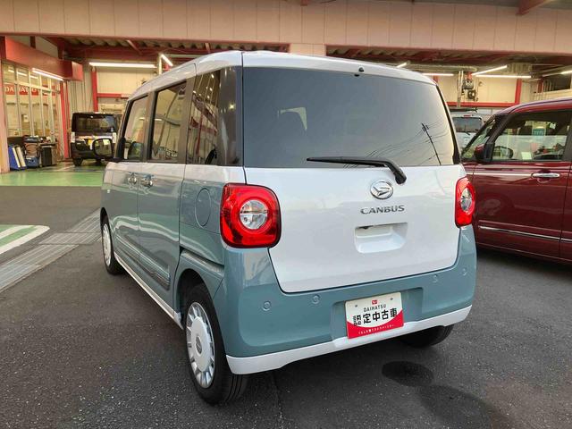 ムーヴキャンバスストライプスＧターボ保証　新車保証・まごころ保証　１年間・走行距離無制限付き（東京都）の中古車