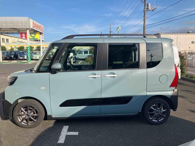 タントファンクロスルーフレール　バックカメラ　両側パワスラ　１４インチアルミ　シートヒーター　電動駐車ブレーキ　ＬＥＤヘッドライト＆フォグランプ　上下２段調節式デッキボード　コーナーセンサー　衝突被害軽減ブレーキ（千葉県）の中古車