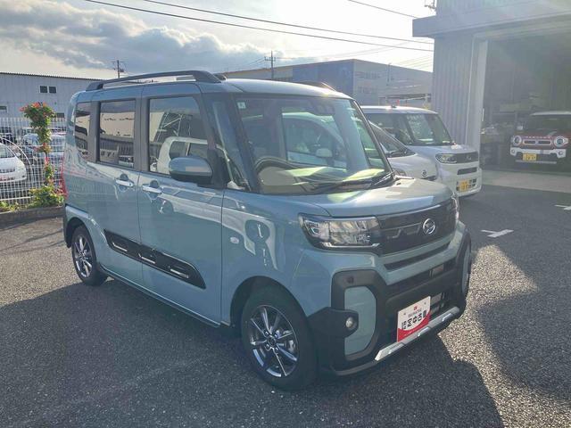 タントファンクロスルーフレール　バックカメラ　両側パワスラ　１４インチアルミ　シートヒーター　電動駐車ブレーキ　ＬＥＤヘッドライト＆フォグランプ　上下２段調節式デッキボード　コーナーセンサー　衝突被害軽減ブレーキ（千葉県）の中古車
