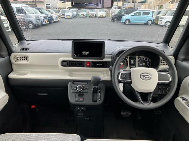 ムーヴキャンバスストライプスGLEDヘッドランプ・フォグランプ・電動パ−キング・シートヒ−タ−・スマ−トアシスト・ホッとカップホルダ−/360°スーパ−UV&IRカットガラス・置き楽ボックス・オートブレ−キホールド付き車(千葉県)の中古車