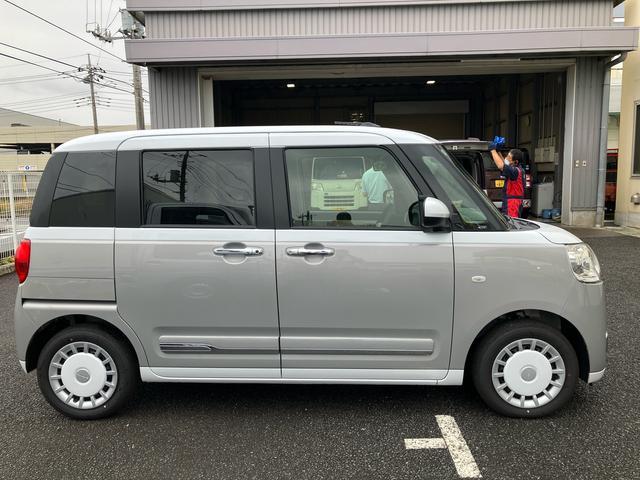 ムーヴキャンバスストライプスＧスマートアシスト・コーナーセンサー・ＬＥＤヘッドランプ・両側パワースライドドア・バックカメラ・ＣＶＴ・オート格納式ドアミラー・キーフリー・シートヒーター・電動パーキングブレーキ（千葉県）の中古車