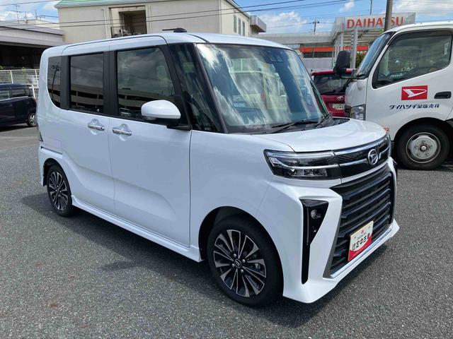 タントカスタムRSスマートアシスト・コーナーセンサー・LEDヘッドランプ・ミラクルオープンドア・両側パワースライドドア・バックカメラ・CVT・オート格納式ドアミラー・キーフリー・シートヒーター・電動パーキングブレーキ(千葉県)の中古車