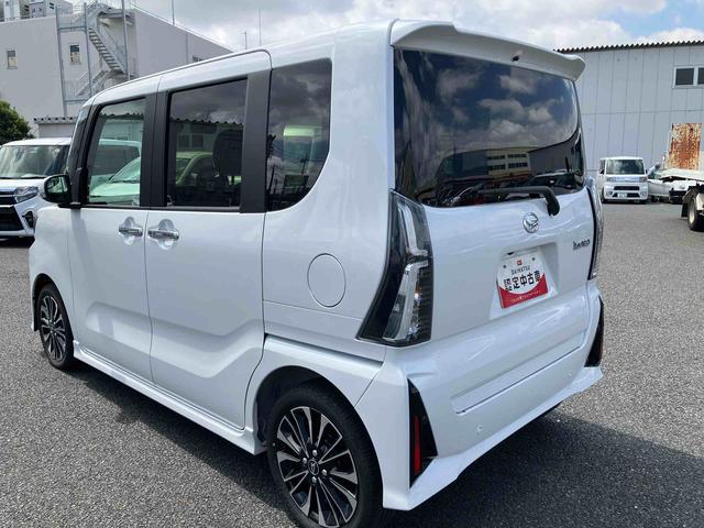 タントカスタムRSスマートアシスト・コーナーセンサー・LEDヘッドランプ・ミラクルオープンドア・両側パワースライドドア・バックカメラ・CVT・オート格納式ドアミラー・キーフリー・シートヒーター・電動パーキングブレーキ(千葉県)の中古車