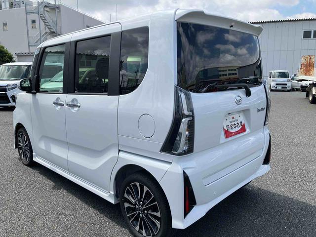 タントカスタムRSスマートアシスト・コーナーセンサー・LEDヘッドランプ・ミラクルオープンドア・両側パワースライドドア・バックカメラ・CVT・オート格納式ドアミラー・キーフリー・シートヒーター・電動パーキングブレーキ(千葉県)の中古車