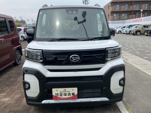 タントファンクロスターボ１５インチアルミホイール　フルＬＥＤヘッドランプ　オート格納式カラードドアミラー　本革巻ステアリングホイール　プッシュボタンスタート　キーフリーシステム（静岡県）の中古車