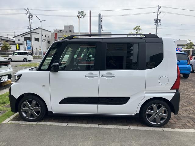 タントファンクロスターボ１５インチアルミホイール　フルＬＥＤヘッドランプ　オート格納式カラードドアミラー　本革巻ステアリングホイール　プッシュボタンスタート　キーフリーシステム（静岡県）の中古車