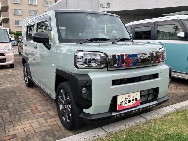 タフトＧターボ　ダーククロムベンチャー１５インチアルミホイール　オートレベリング機能付フルＬＥＤヘッドランプ　ＬＥＤフォグランプ　本革巻ステアリングホイール　本革巻インパネセンターシフト	キーフリーシステム（静岡県）の中古車