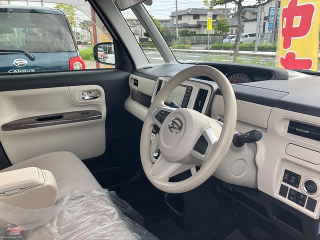 ムーヴキャンバスＧメイクアップリミテッド　ＳＡIII１４インチフルホイールキャップ　ＬＥＤヘッドランプ　キーフリーシステム　両側パワースライドドア　オートエアコン（プッシュ式）　オートライト　置きラクボックス（静岡県）の中古車