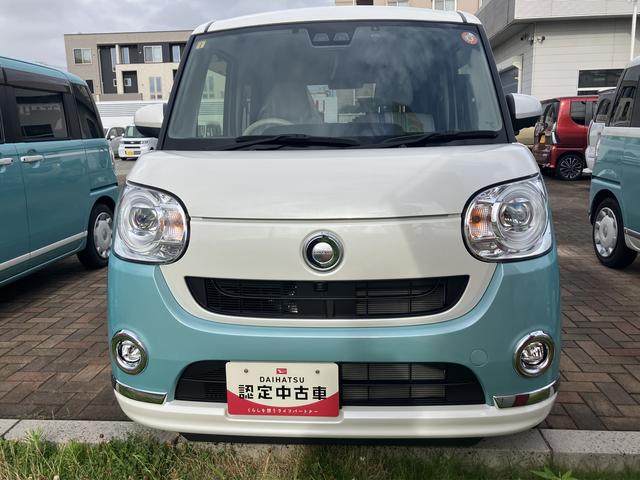 ムーヴキャンバスＧメイクアップＶＳ　ＳＡIII１４インチフルホイールキャップ　ＬＥＤヘッドランプ　キーフリーシステム　両側パワースライドドア　オートエアコン（プッシュ式）　オートライト　置きラクボックス（静岡県）の中古車