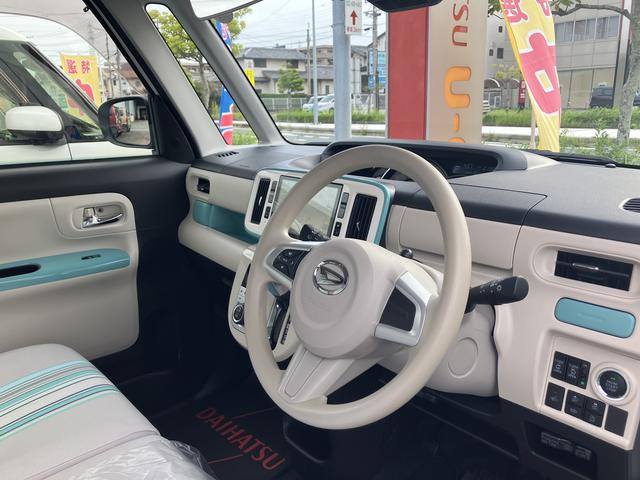 ムーヴキャンバスＧメイクアップＶＳ　ＳＡIII１４インチフルホイールキャップ　ＬＥＤヘッドランプ　キーフリーシステム　両側パワースライドドア　オートエアコン（プッシュ式）　オートライト　置きラクボックス（静岡県）の中古車
