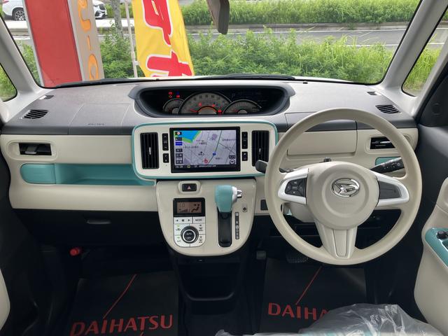 ムーヴキャンバスＧメイクアップＶＳ　ＳＡIII１４インチフルホイールキャップ　ＬＥＤヘッドランプ　キーフリーシステム　両側パワースライドドア　オートエアコン（プッシュ式）　オートライト　置きラクボックス（静岡県）の中古車