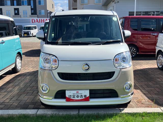 ムーヴキャンバスＧメイクアップＶＳ　ＳＡIII１４インチフルホイールキャップ　ＬＥＤヘッドランプ　キーフリーシステム　両側パワースライドドア　オートエアコン（プッシュ式）　オートライト　置きラクボックス（静岡県）の中古車