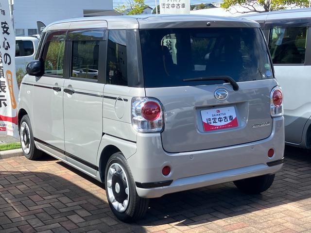 ムーヴキャンバスGブラックアクセントリミテッド SAIII14インチフルホイールキャップ LEDヘッドランプ キーフリーシステム 両側パワースライドドア オートエアコン(プッシュ式) オートライト 置きラクボックス(静岡県)の中古車