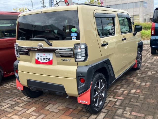 タフトＧターボ１５インチアルミホイール　オートレベリング機能付フルＬＥＤヘッドランプ　ＬＥＤフォグランプ　本革巻ステアリングホイール　本革巻インパネセンターシフト　ＴＦＴカラーマルチインフォメーションディスプレイ（静岡県）の中古車