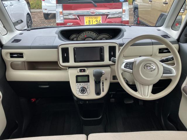 ムーヴキャンバスGメイクアップ SAII14インチフルホイールキャップ LEDヘッドランプ キーフリーシステム 両側パワースライドドア オートエアコン(プッシュ式) オートライト 置きラクボックス(静岡県)の中古車