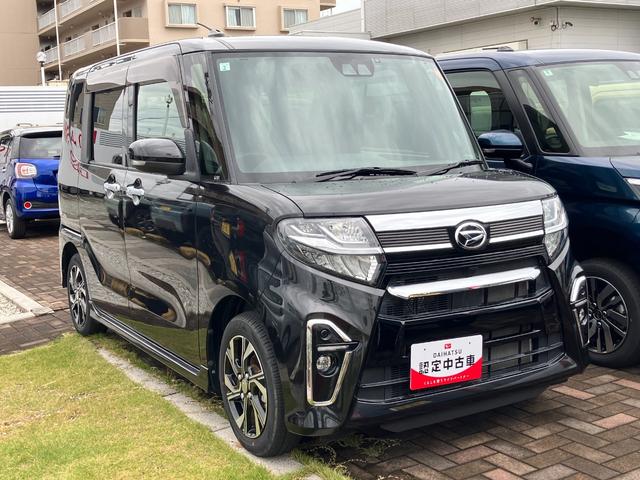 タントカスタムX14インチアルミホイール 大型エアロバンパー フルLEDヘッドランプ オート格納式カラードドアミラー 両側パワースライドドア キーフリーシステム プッシュボタンスタート(静岡県)の中古車