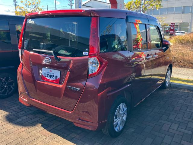 トールXキーフリーシステム プッシュボタンスタート 片側電動スライドドア パワーウィンドウ 電動格納ドアミラー マニュアルエアコン(ダイヤル式)(静岡県)の中古車