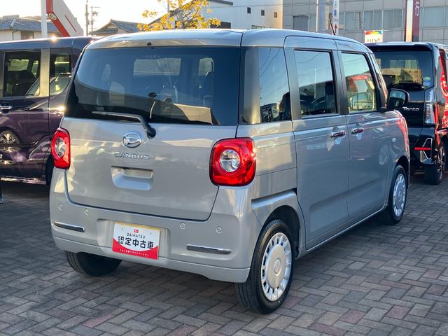 ムーヴキャンバスセオリーX14インチフルホイールキャップ キーフリーシステム プッシュボタンスタート UVカットガラス 両側パワースライドドア ハロゲンヘッドライト ラゲージアンダーボックス(静岡県)の中古車