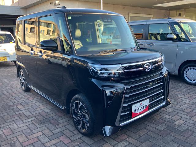 タントカスタムX14インチアルミホイール 大型エアロバンパー フルLEDヘッドランプ オート格納式カラードドアミラー 両側パワースライドドア キーフリーシステム プッシュボタンスタート(静岡県)の中古車