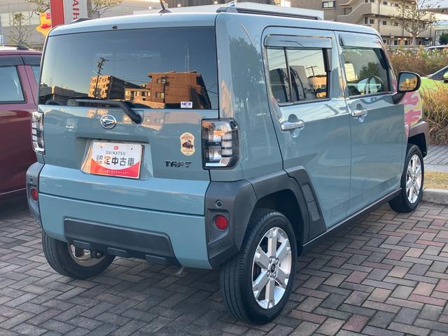 タフトＧ１５インチアルミホイール　オートレベリング機能付フルＬＥＤヘッドランプ　ＬＥＤフォグランプ　本革巻ステアリングホイール　本革巻インパネセンターシフト　ＴＦＴカラーマルチインフォメーションディスプレイ（静岡県）の中古車