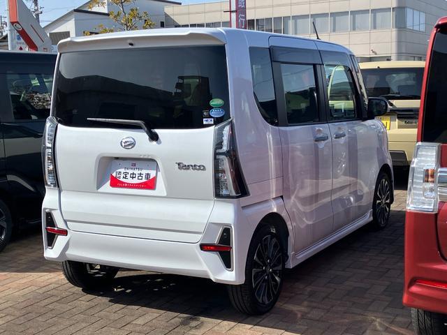 タントカスタムＲＳ１５インチアルミホイール　キーフリーシステム　プッシュボタンスタート　オートエアコン（プッシュ式）　フルＬＥＤヘッドランプ　オート格納式カラードドアミラー　本革巻ステアリングホイール（静岡県）の中古車