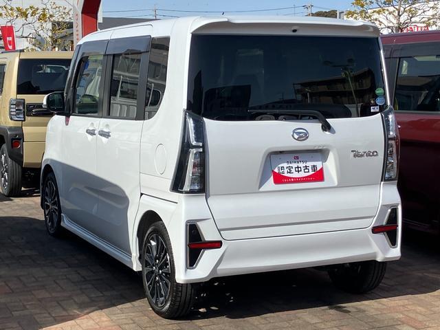 タントカスタムＲＳ１５インチアルミホイール　キーフリーシステム　プッシュボタンスタート　オートエアコン（プッシュ式）　フルＬＥＤヘッドランプ　オート格納式カラードドアミラー　本革巻ステアリングホイール（静岡県）の中古車