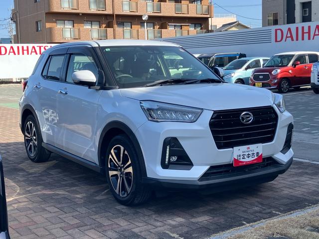 ロッキーＧ１７インチアルミホイール　ＵＶＩＲカット遮音ガラス　フルＬＥＤヘッドランプ　運転席・助手席シートヒーター　ウレタンステアリングホイール　本革シフトノブ　アクティブマルチインフォメーションメーター（静岡県）の中古車