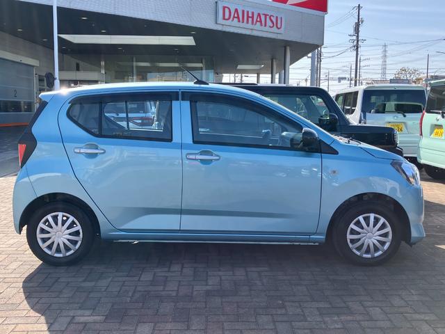 ミライースＬ　ＳＡIII１３インチフルホイールキャップ　マルチリフレクターハロゲンヘッドランプ　可倒式ドアミラー　自発光式デジタルメーターアンバーイルミネーションメーター　マニュアルエアコン（ダイヤル式）　キーレスエントリー（静岡県）の中古車