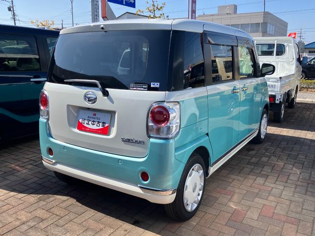 ムーヴキャンバスGメイクアップVS SAIII14インチフルホイールキャップ LEDヘッドランプ キーフリーシステム 両側パワースライドドア オートエアコン(プッシュ式) オートライト 置きラクボックス(静岡県)の中古車