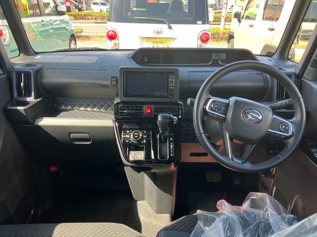 タントカスタムＲＳスタイルセレクション１５インチアルミホイール　キーフリーシステム　プッシュボタンスタート　オートエアコン（プッシュ式）　フルＬＥＤヘッドランプ　オート格納式カラードドアミラー　本革巻ステアリングホイール（静岡県）の中古車