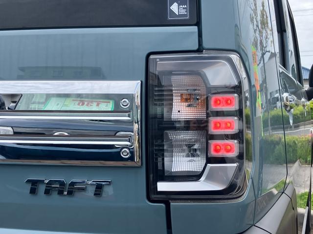 タフトＧターボ　クロムベンチャー１５インチアルミホイール（シルバー塗装）　オートレベリング機能付フルＬＥＤヘッドランプ　ＬＥＤフォグランプ　本革巻ステアリングホイール　本革巻インパネセンターシフト（静岡県）の中古車