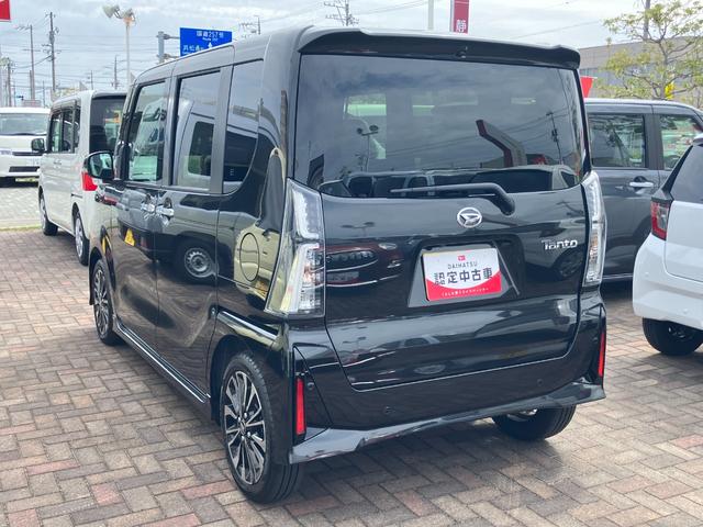 タントカスタムＲＳ１５インチアルミホイール　キーフリーシステム　プッシュボタンスタート　オートエアコン（プッシュ式）　フルＬＥＤヘッドランプ　オート格納式カラードドアミラー　本革巻ステアリングホイール（静岡県）の中古車