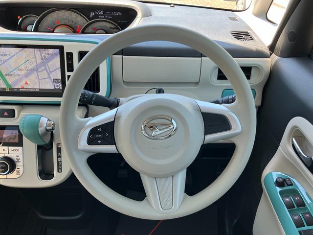 ムーヴキャンバスＧホワイトアクセントＶＳ　ＳＡIII１４インチフルホイールキャップ　ＬＥＤヘッドランプ　キーフリーシステム　両側パワースライドドア　オートエアコン（プッシュ式）　オートライト　置きラクボックス（静岡県）の中古車