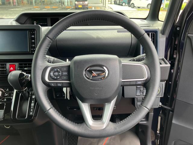 タントカスタムＲＳ１５インチアルミホイール　キーフリーシステム　プッシュボタンスタート　オートエアコン（プッシュ式）　フルＬＥＤヘッドランプ　オート格納式カラードドアミラー　本革巻ステアリングホイール（静岡県）の中古車